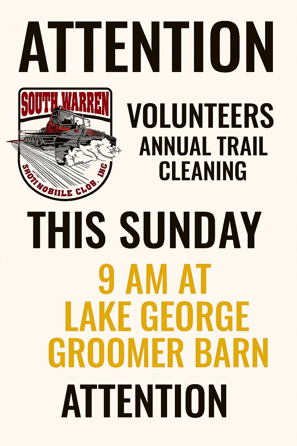 Trail cleaning day